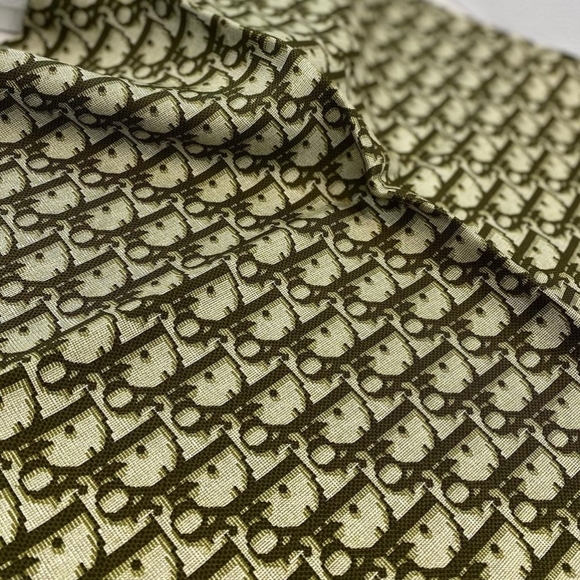 SOLD‼️Dior Monogram scarf khaki color Silk Twill 90cm - Picture 6 of 7